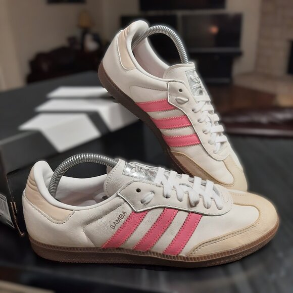 Adidas Samba OG Women’s Size 9.5 US Lucid Pink/Cloud White Gum Shoes IG1962